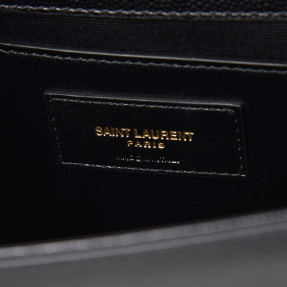 Saint Laurent Grain De Poudre Medium Classic Monogram Kate Satchel Black 6 of 6