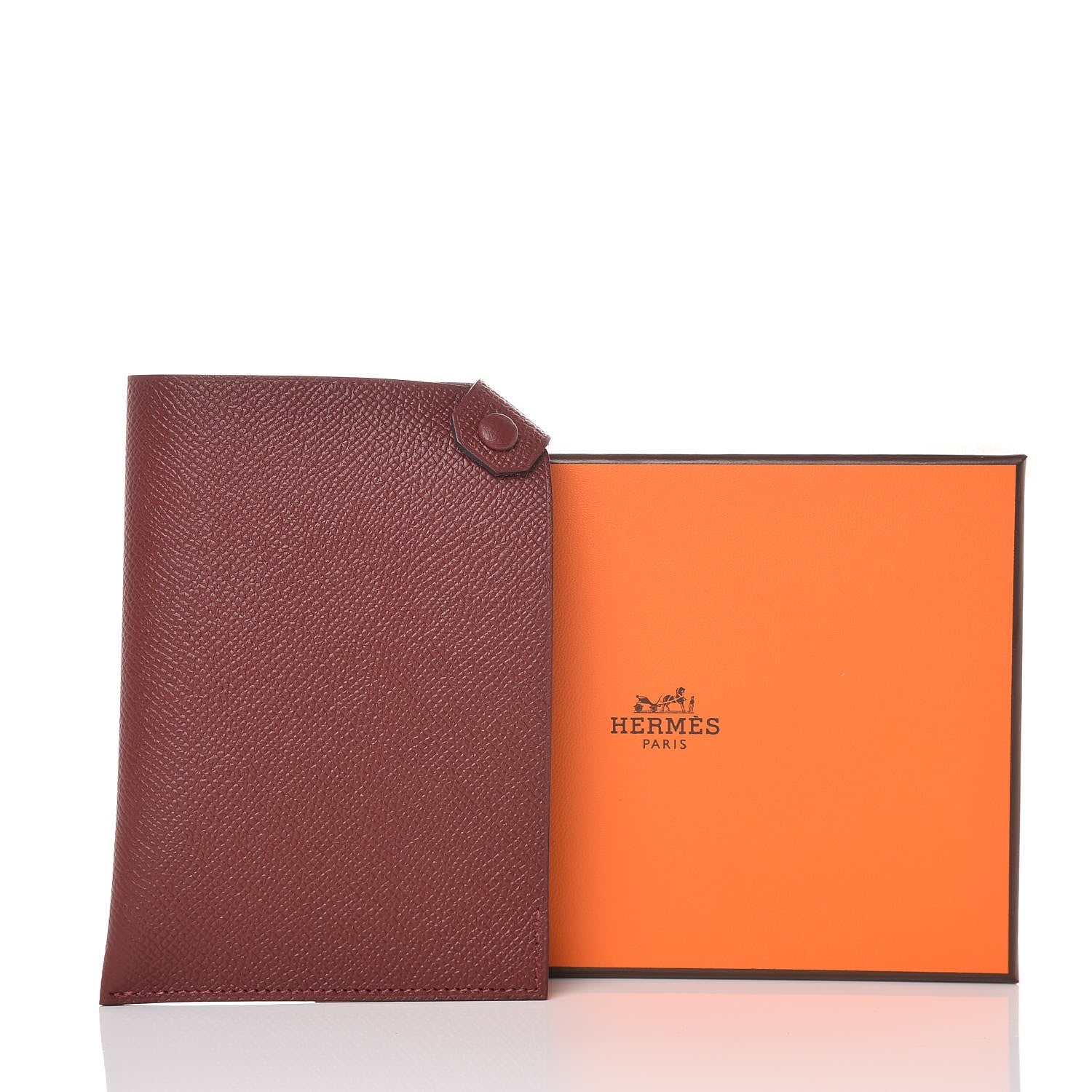 Hermes Epsom Tarmac PM Passport Holder Rouge H 8 of 8