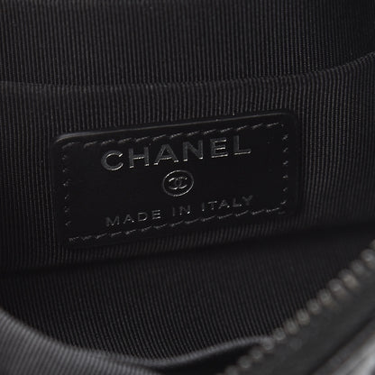 Chanel Aged Calfskin Quilted Medium Reissue Cosmetic Case So Black 6 of 8