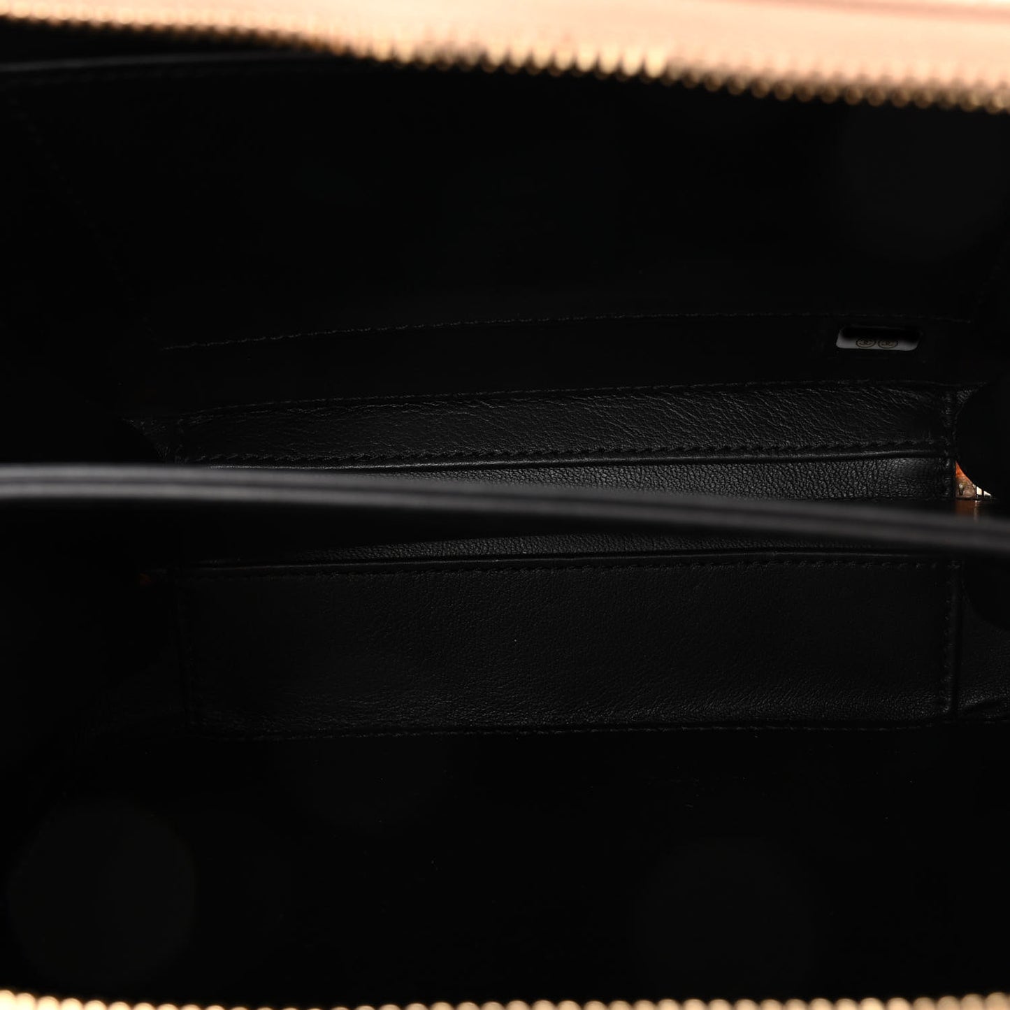 Caviar Quilted Small CC Filigree Vanity Case Beige Black