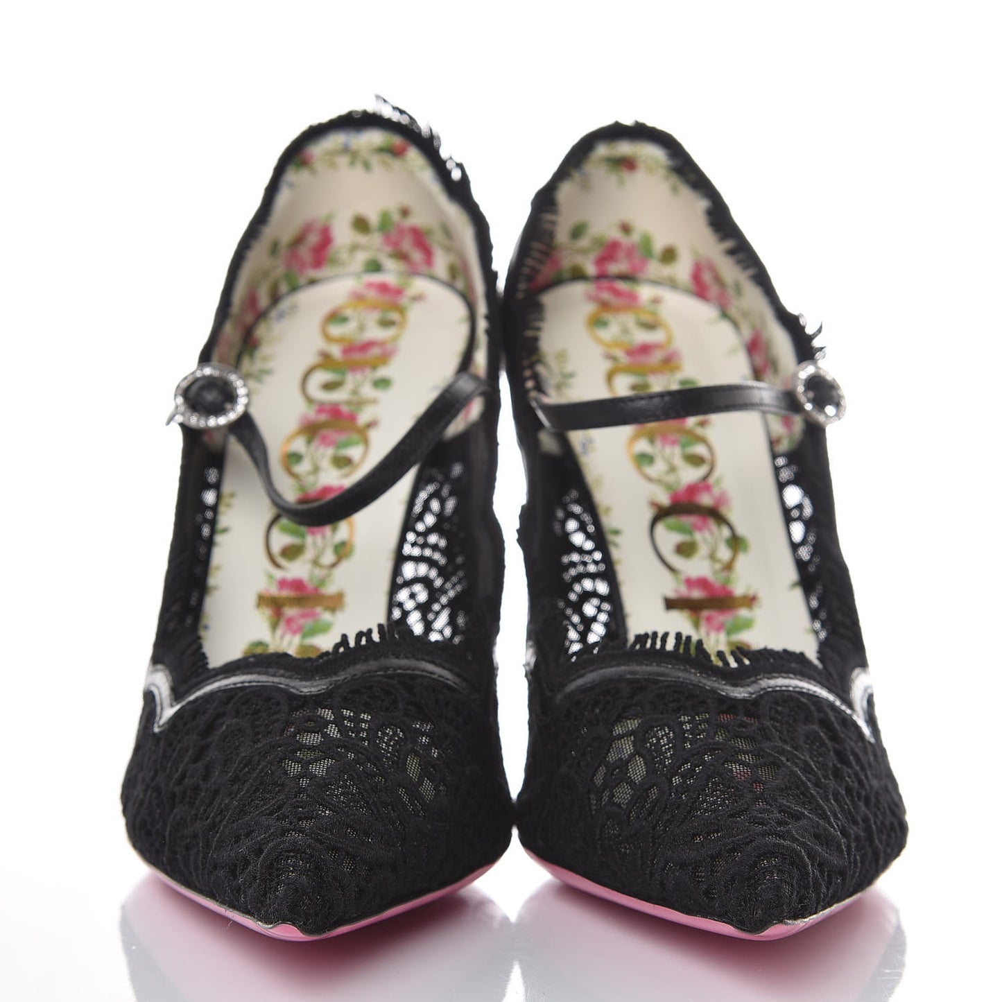 Lace Pizzo Venice Pumps 39 Black