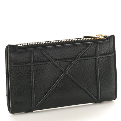Christian Dior Calfskin Cannage Diorama Wallet Black 3 of 6