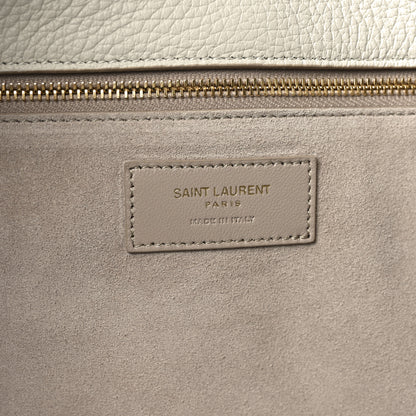 Saint Laurent Grained Deerskin Bea Tote Blanc Vintage 6 of 10
