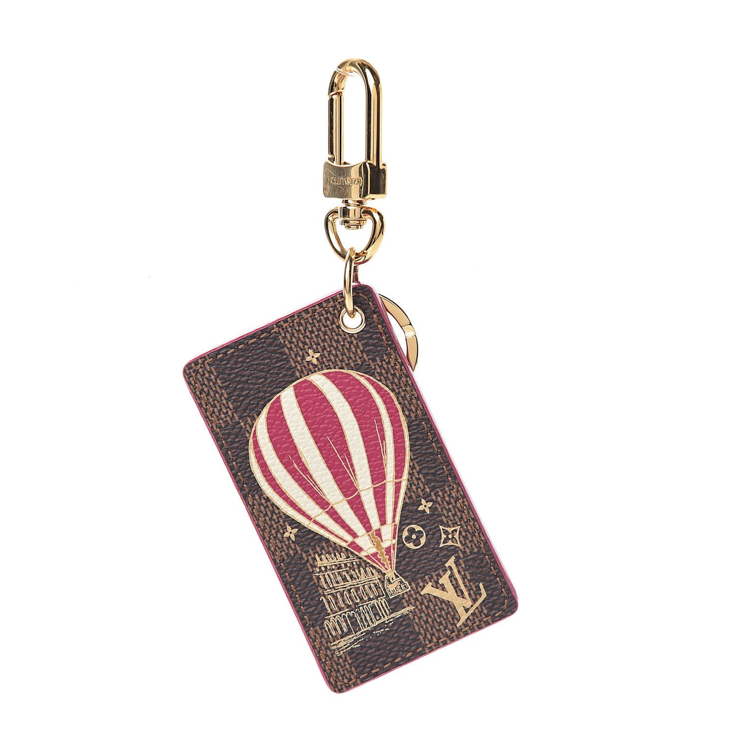 Damier Ebene Illustre Air Balloon Bag Charm Grenade