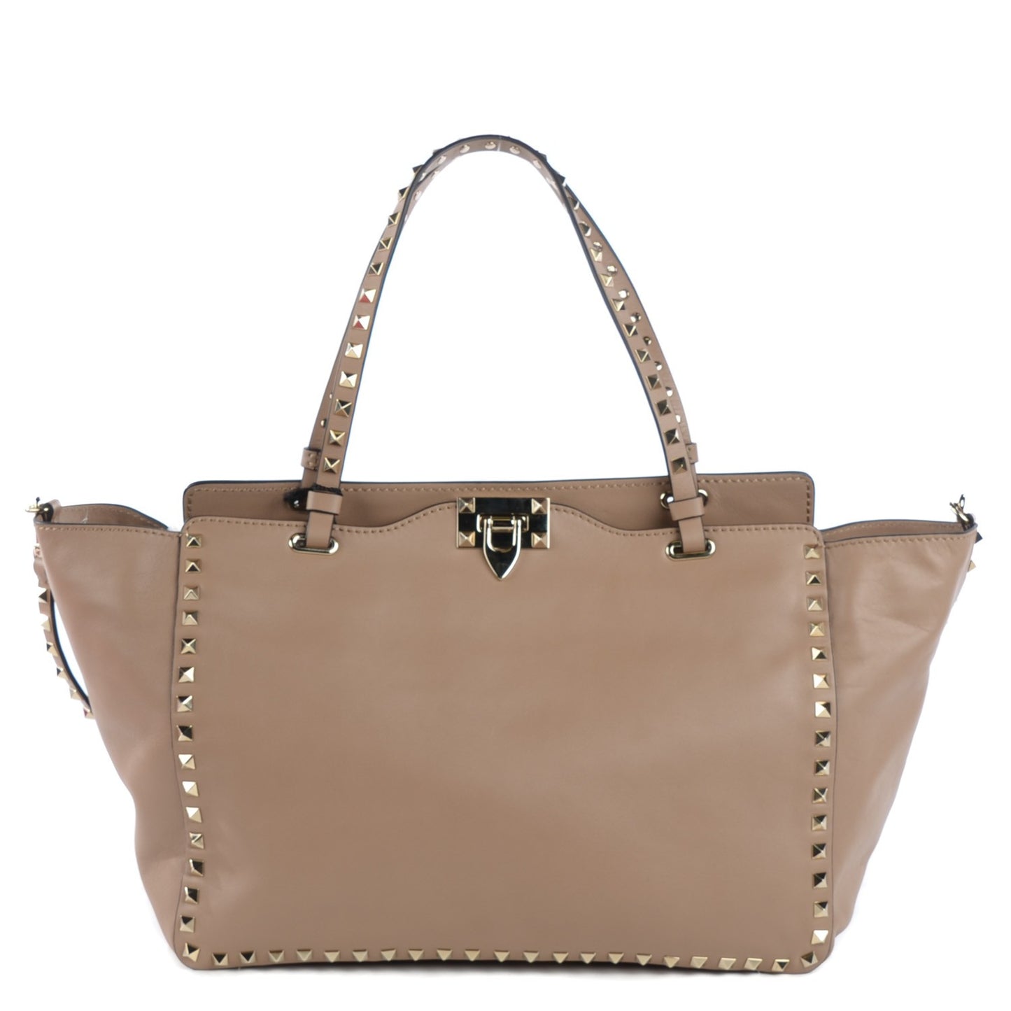 Vitello Medium Rockstud Tote Alpaca