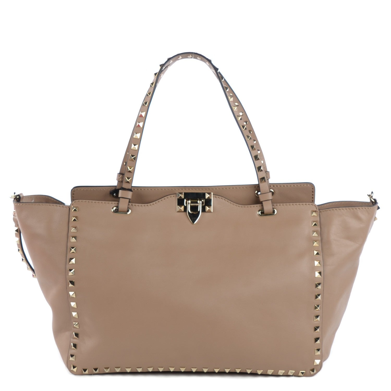 Valentino Garavani Vitello Medium Rockstud Tote Alpaca 1 of 10