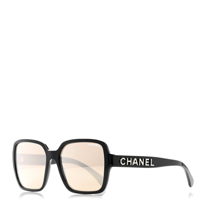 Chanel Acetate Polarized Square Sunglasses 5408 Black 1 of 9