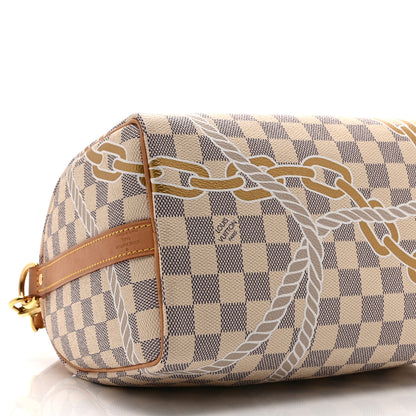 Louis Vuitton Damier Azur Nautical Speedy Bandouliere 25 4 of 11