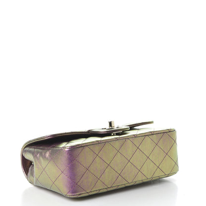 Chanel Iridescent Lambskin Quilted Mini Rectangular Flap Purple 4 of 11
