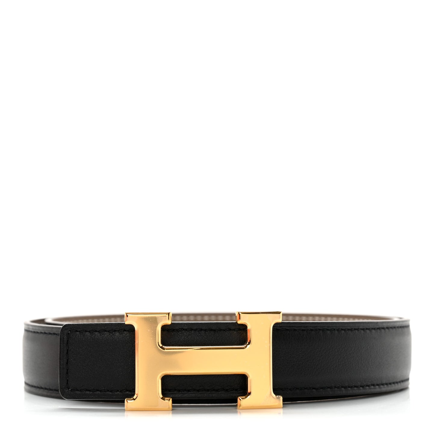 Swift Epsom 24mm H Belt 70 Black Etoupe