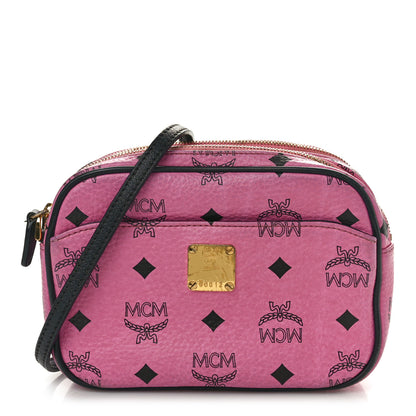 MCM Visetos Mini Camera Crossbody Bag Pink 1 of 13