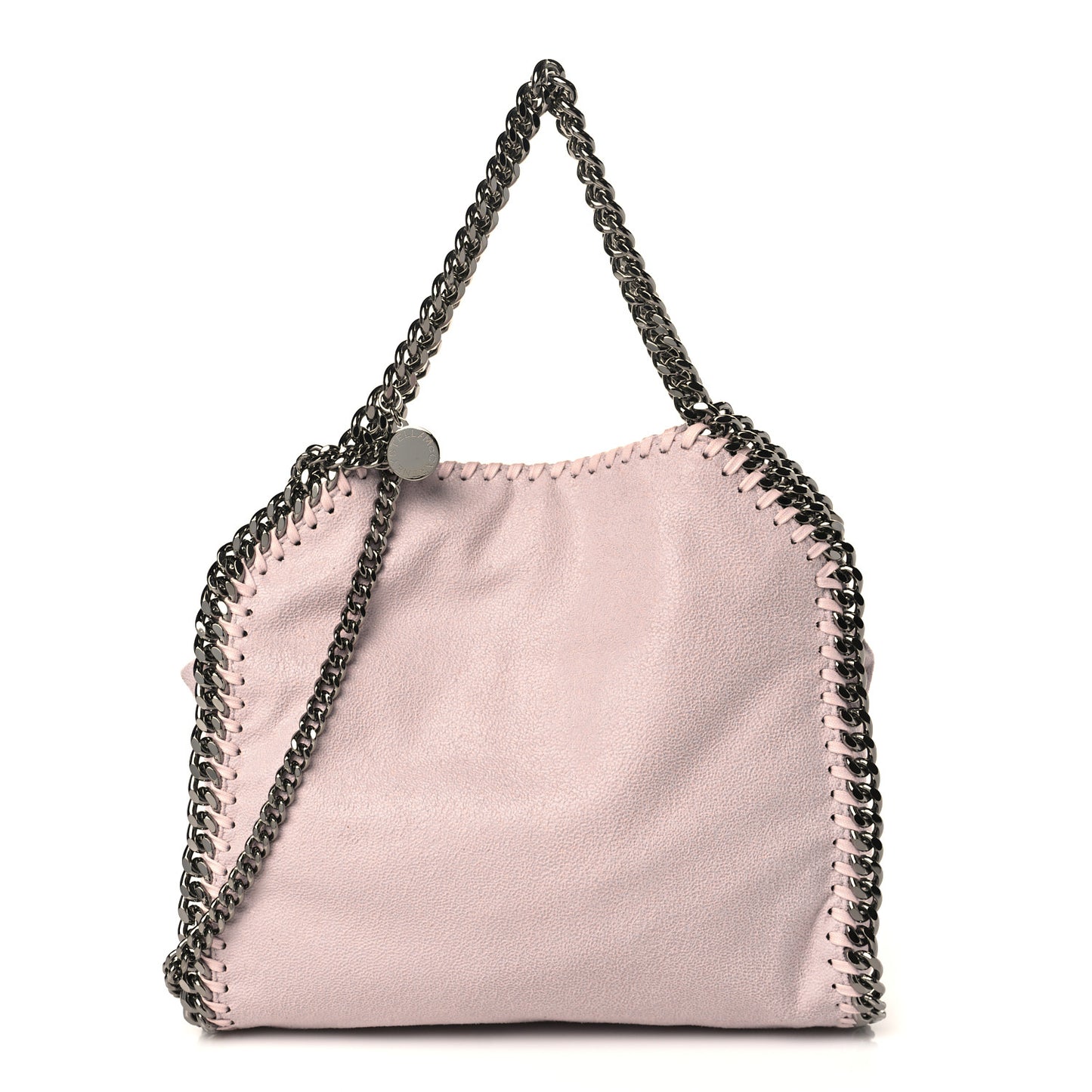 Shaggy Deer Mini Falabella Fold Over Tote Pink