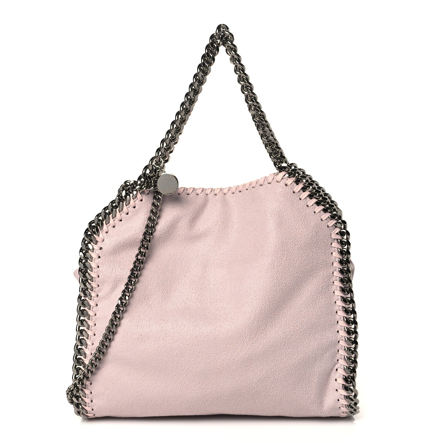 Stella McCartney Shaggy Deer Mini Falabella Fold Over Tote Pink 1 of 7