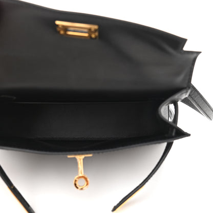 Hermes Epsom Mini Kelly Sellier 20 Black 5 of 11