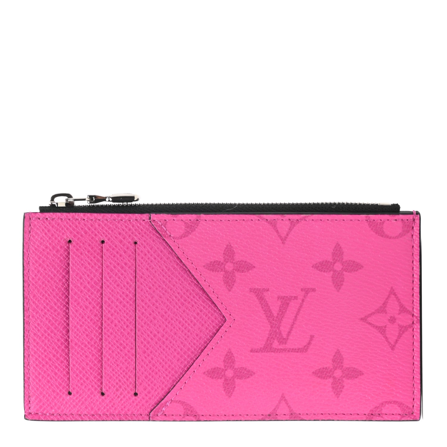 Louis Vuitton Taigarama Coin Card Holder Fuchsia 1 of 6