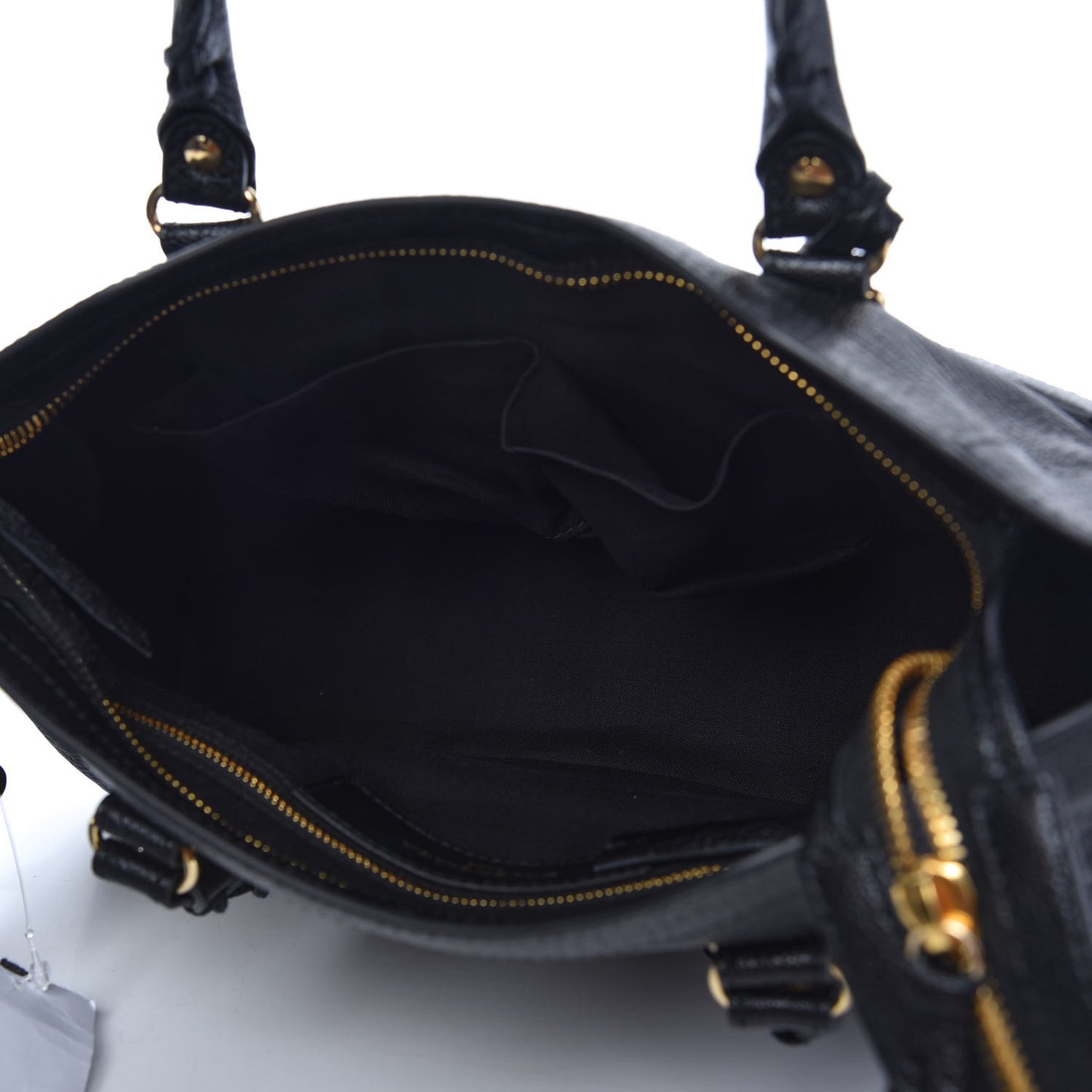 Chevre Gold Metallic Edge Hardware City Black