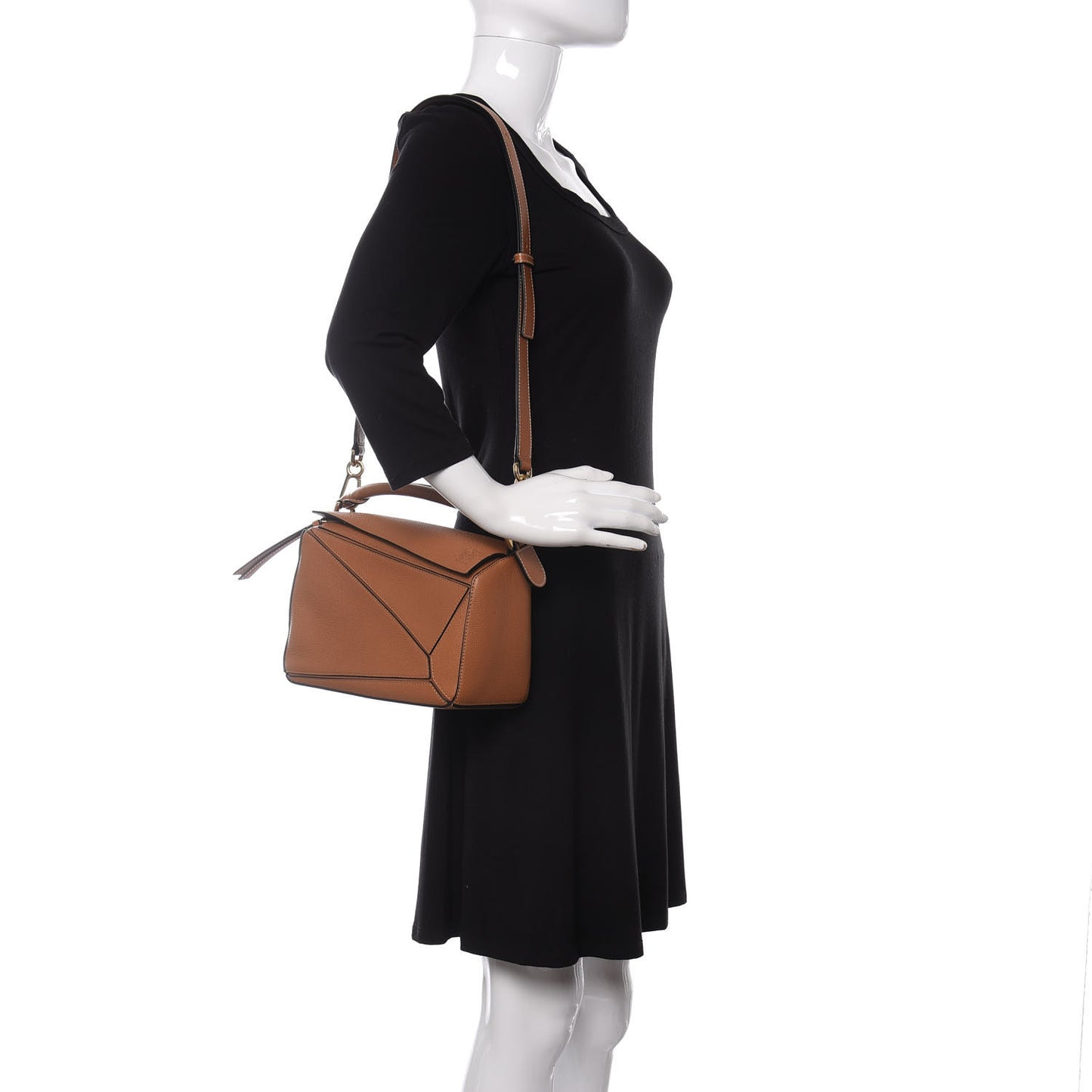 Calfskin Small Puzzle Bag Tan