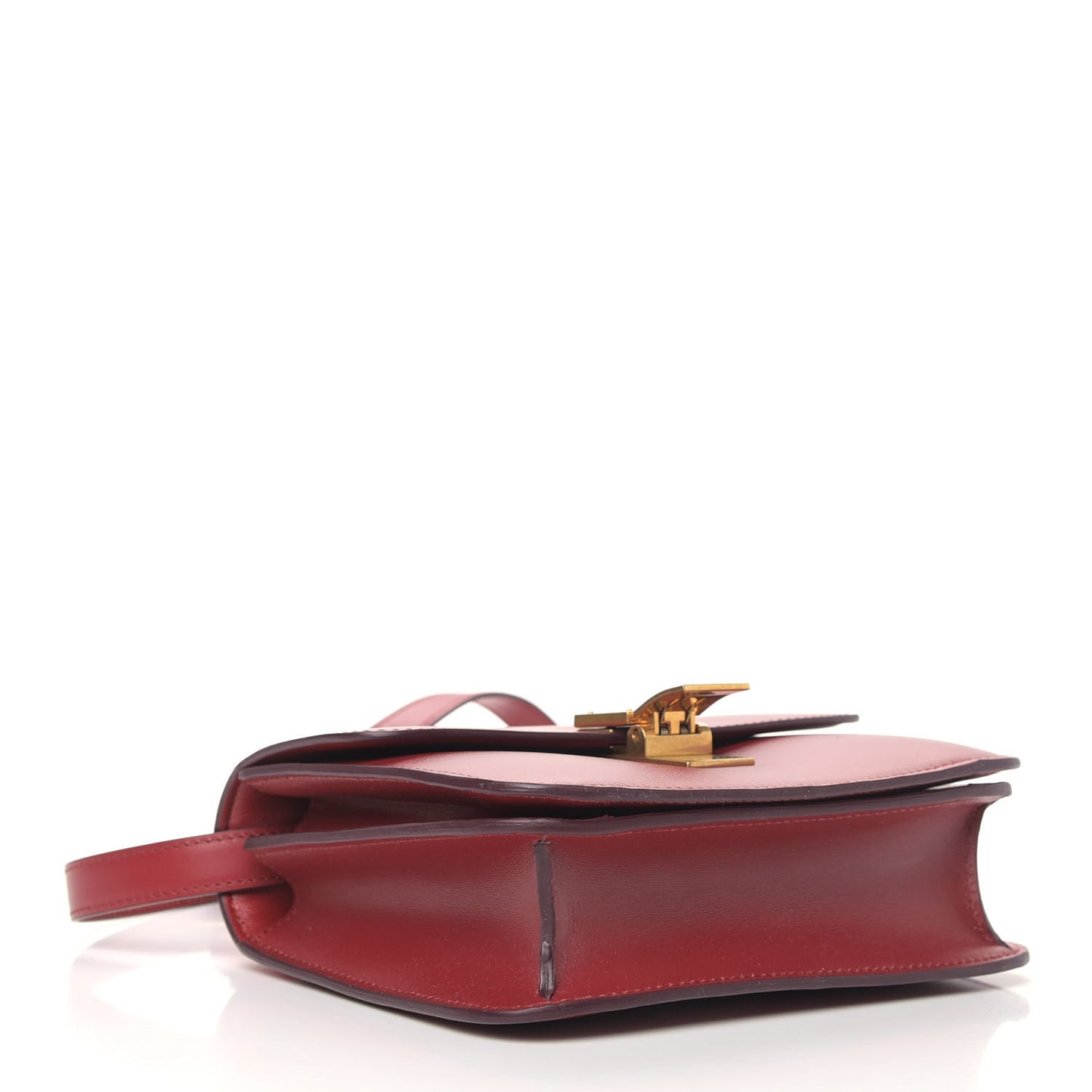 Box Calfskin Teen Classic Box Flap Bag Red