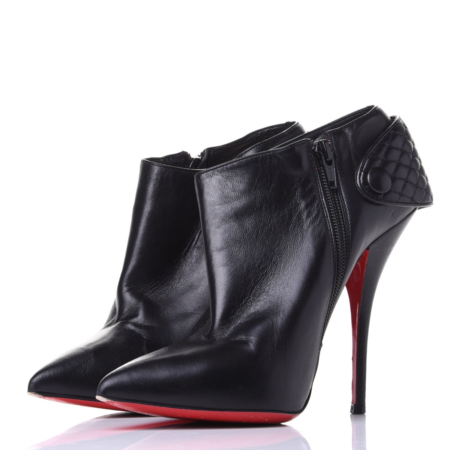 Christian Louboutin Nappa Huguette 120 Ankle Boots 39 Black 3 of 10