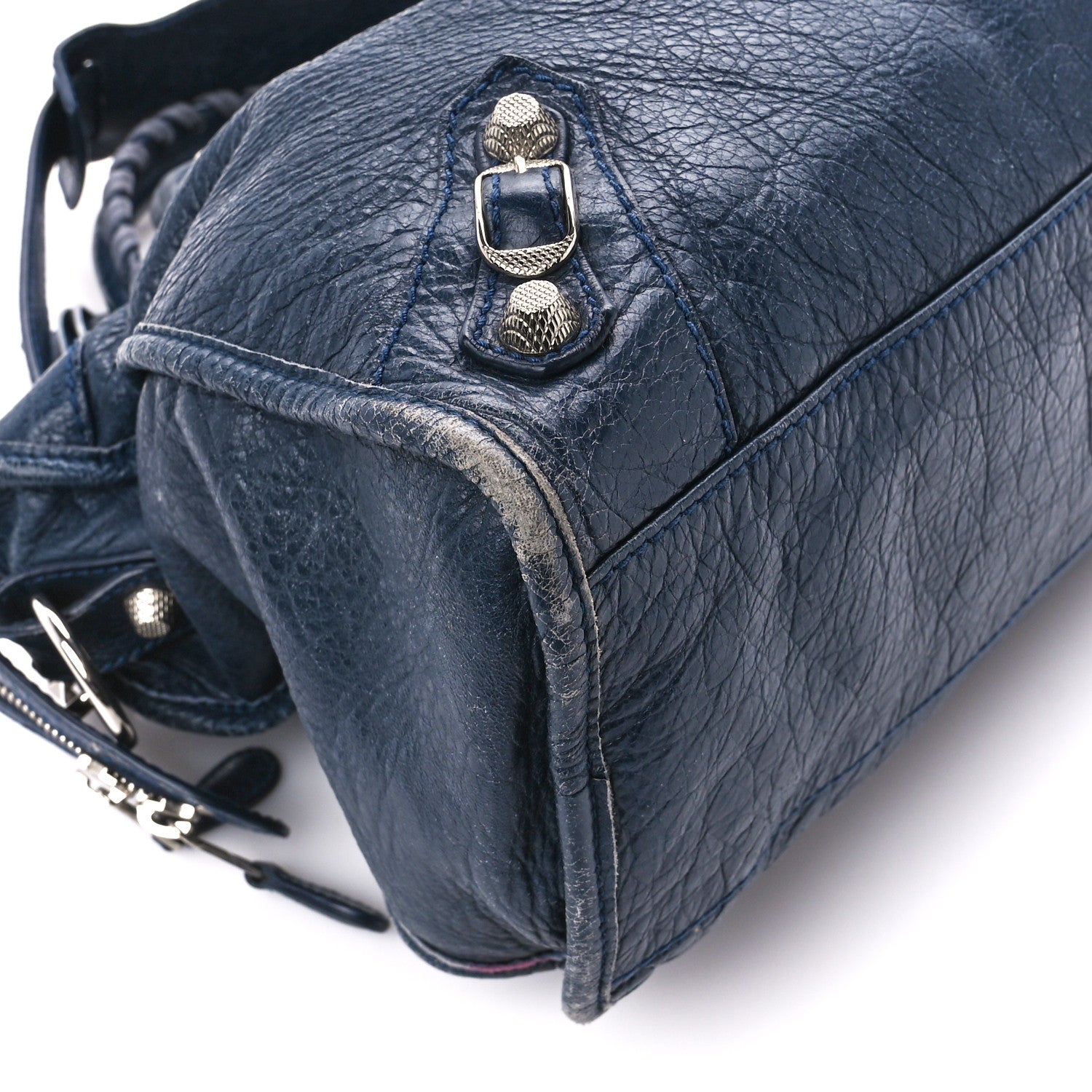 Balenciaga Agneau Giant 12 Silver Hardware City Bleu Obscur 10 of 12