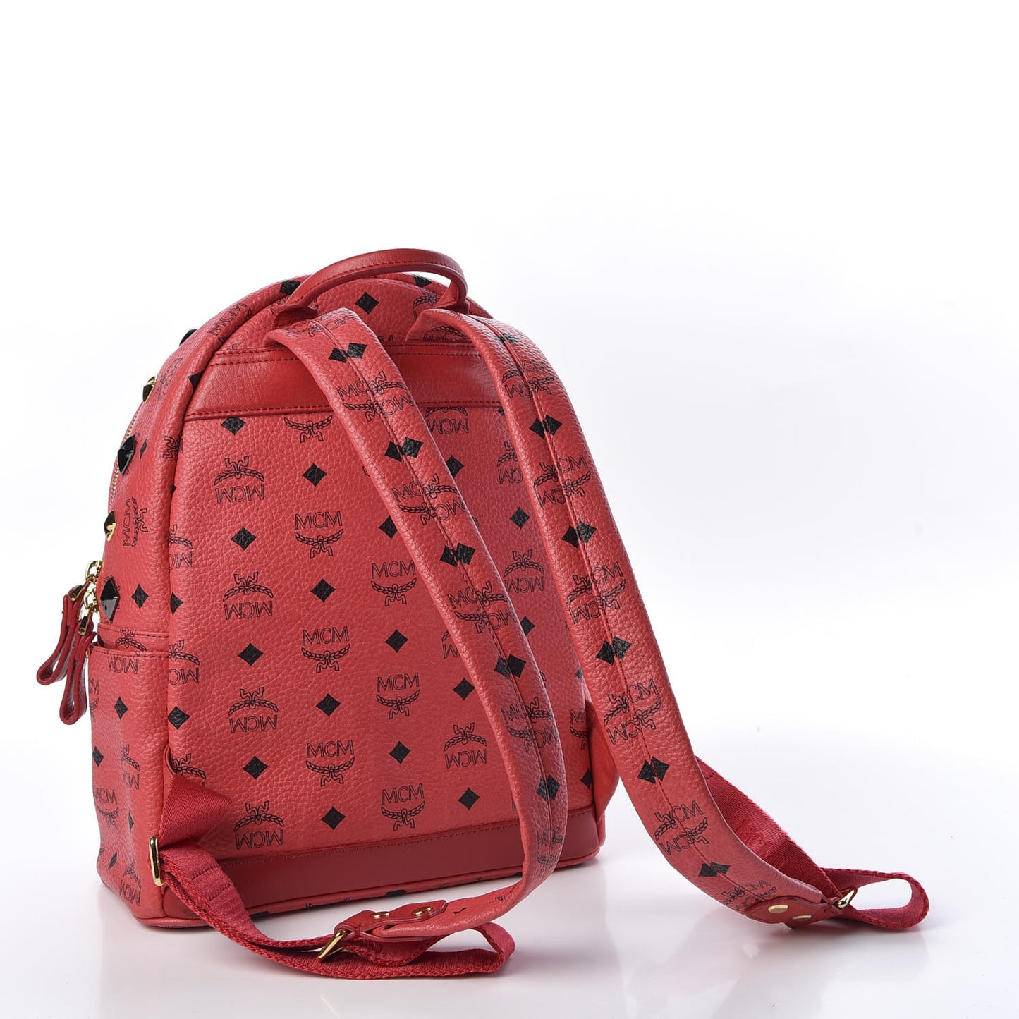 Visetos Studded Small Stark Backpack Corail