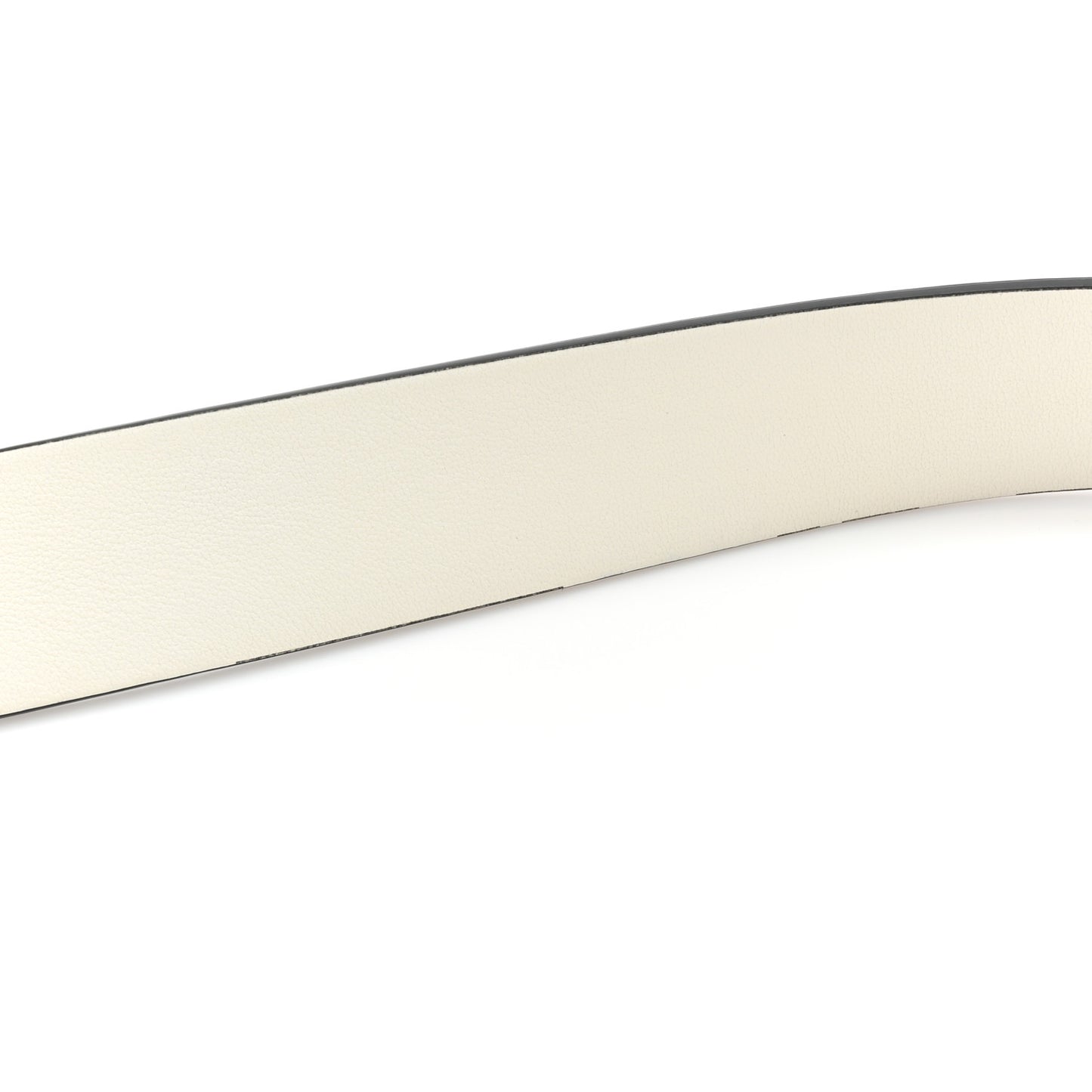 Patent Calfskin CC Reversible Belt 85 34 Black White