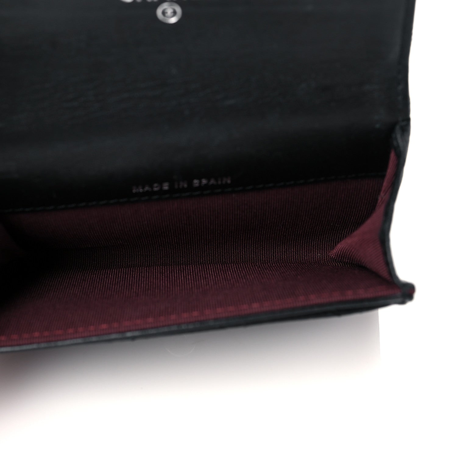 Chanel Lambskin Quilted Flap Card Holder Wallet Black 5 of 10