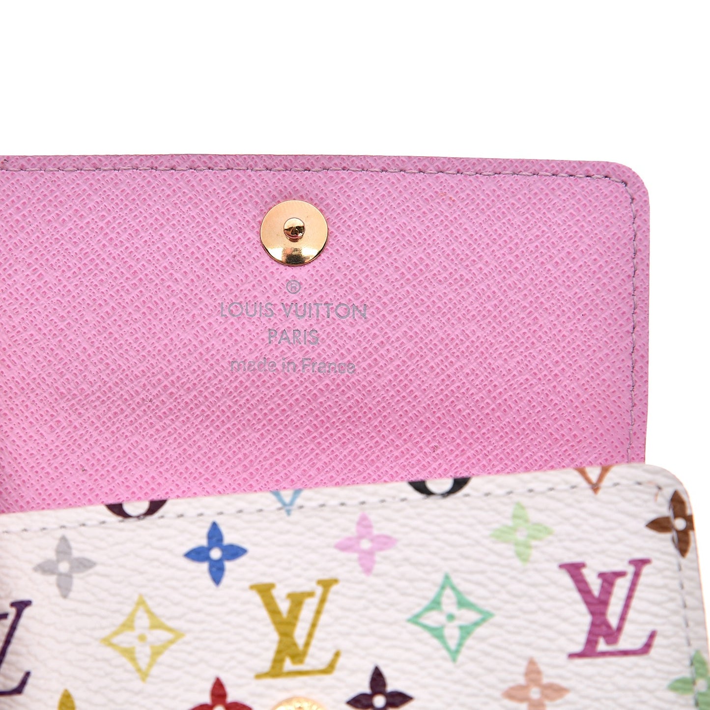 Monogram Multicolor Multicles 4 Key Holder White Litchi