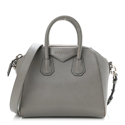 Givenchy Sugar Goatskin Mini Antigona Pearl Grey 1 of 19