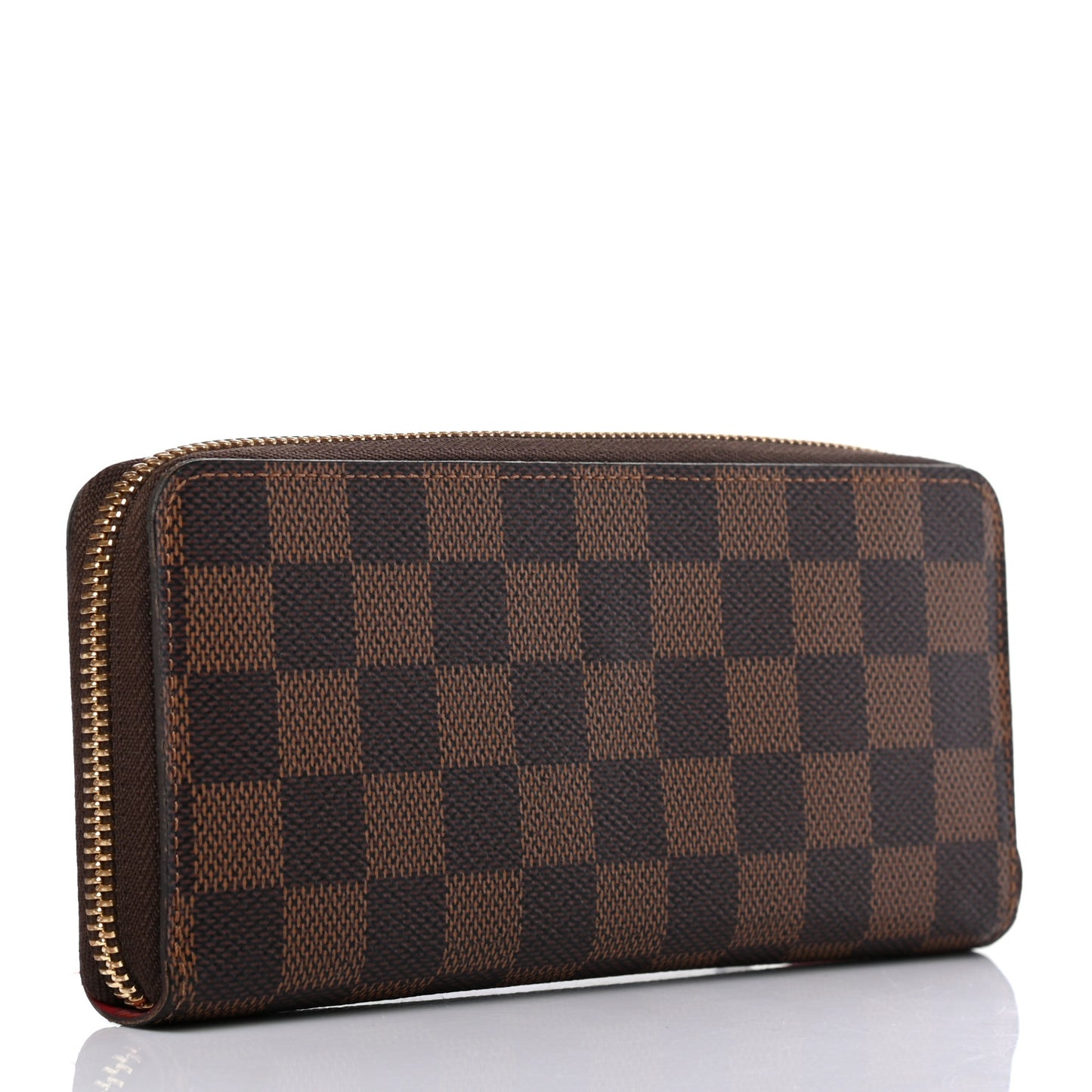 Damier Ebene Clemence Wallet Cherry