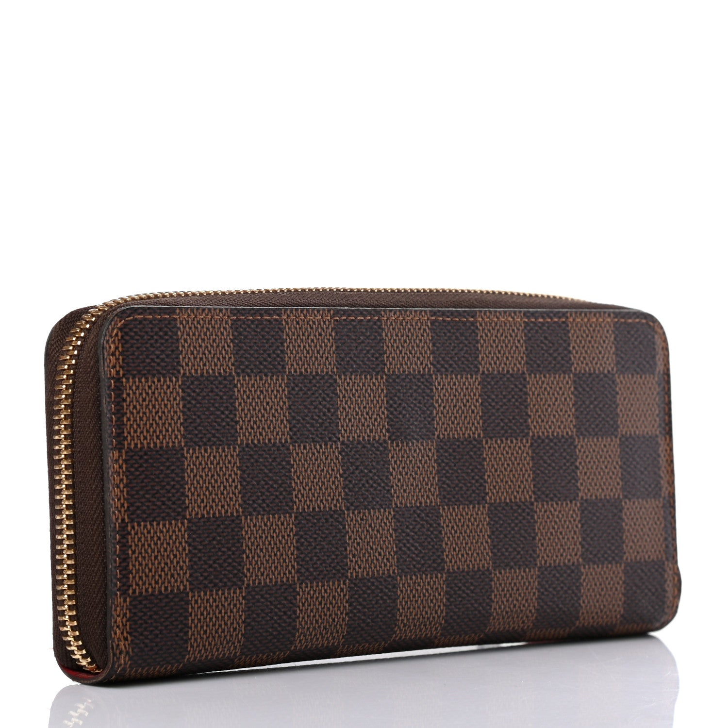 Louis Vuitton Damier Ebene Clemence Wallet Cherry 3 of 8