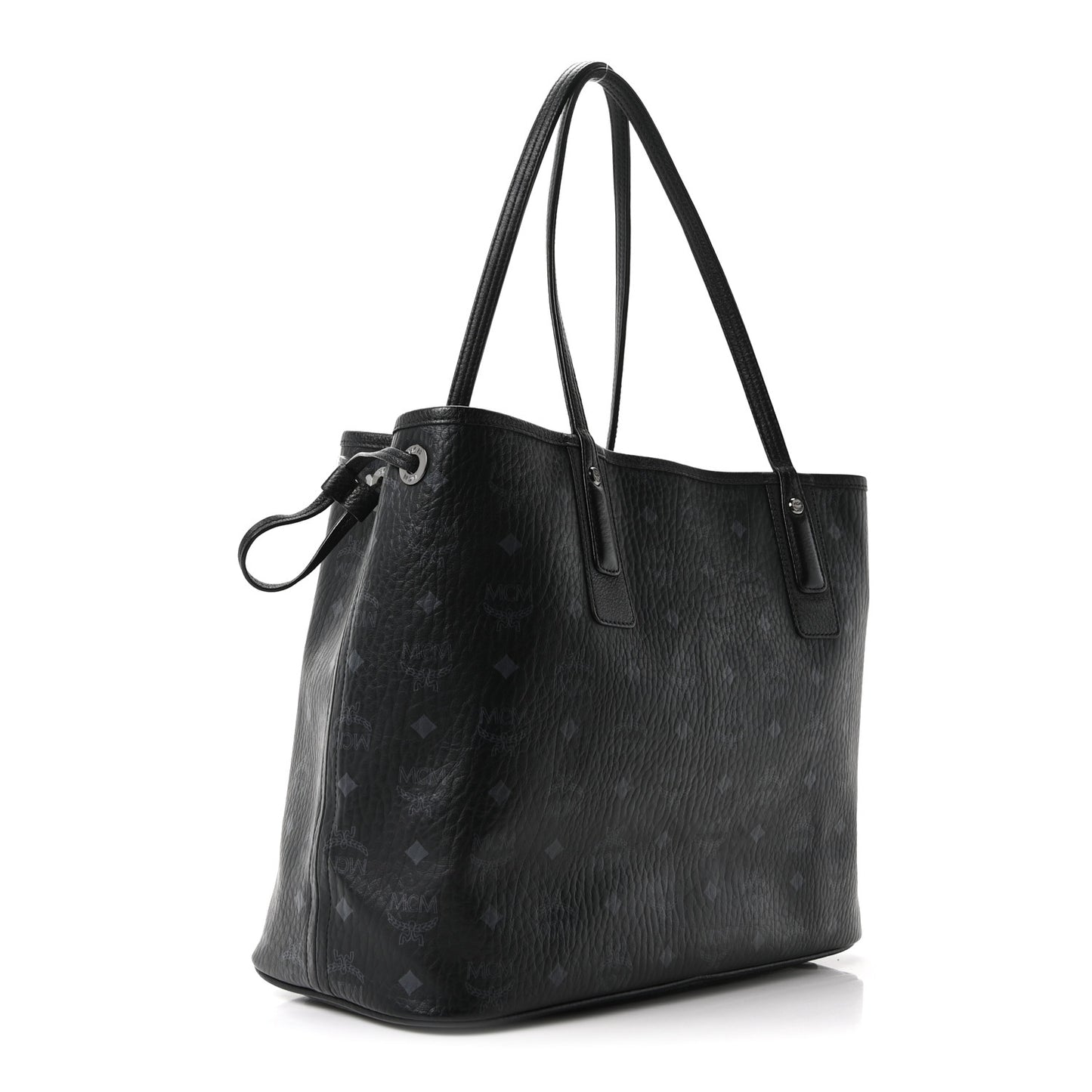 Visetos Medium Liz Reversible Shopper Tote Black