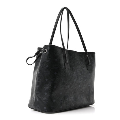 MCM Visetos Medium Liz Reversible Shopper Tote Black 3 of 14