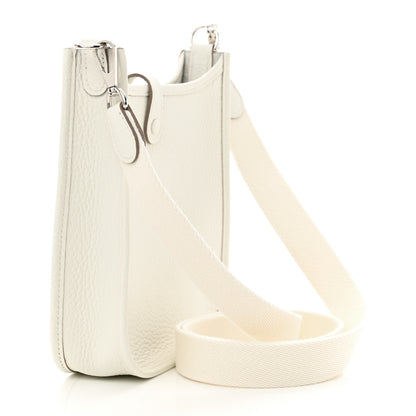 Hermes Taurillon Clemence Amazone Evelyne TPM New White 3 of 10