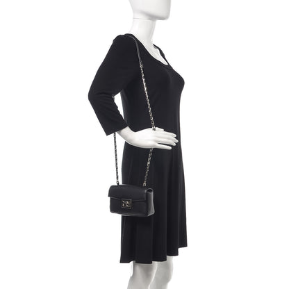 Fendi Nappa Mini Be Baguette Shoulder Bag Black 2 of 7