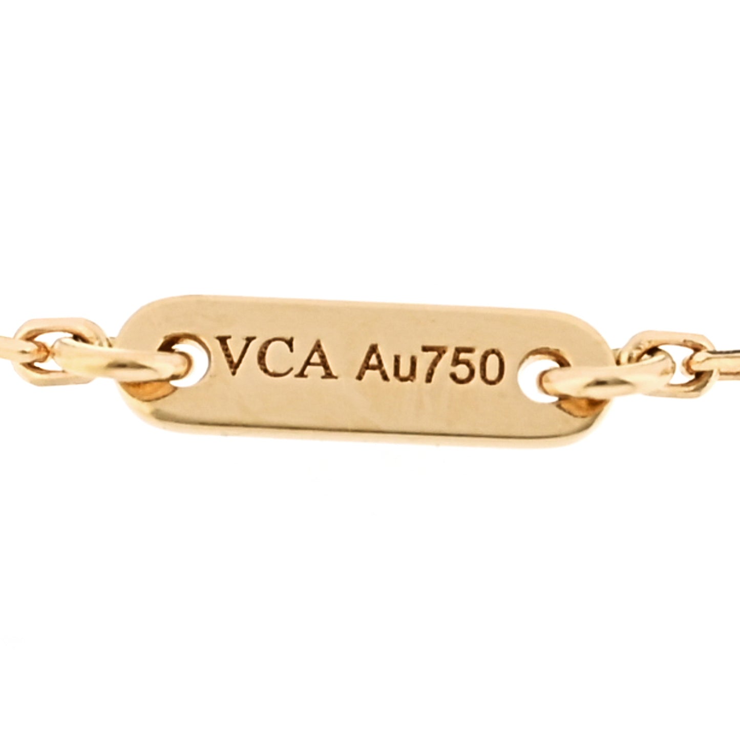18K Yellow Gold Mother of Pearl Sweet Alhambra Bracelet