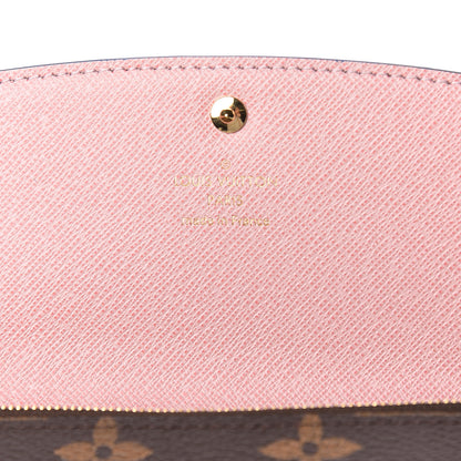 Louis Vuitton Monogram Bloom Flower Emilie Wallet Blue Jean 6 of 7