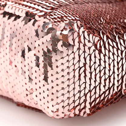 Fendi Sequin Metallic Nappa Pequin Mini Baguette Rame 11 of 11