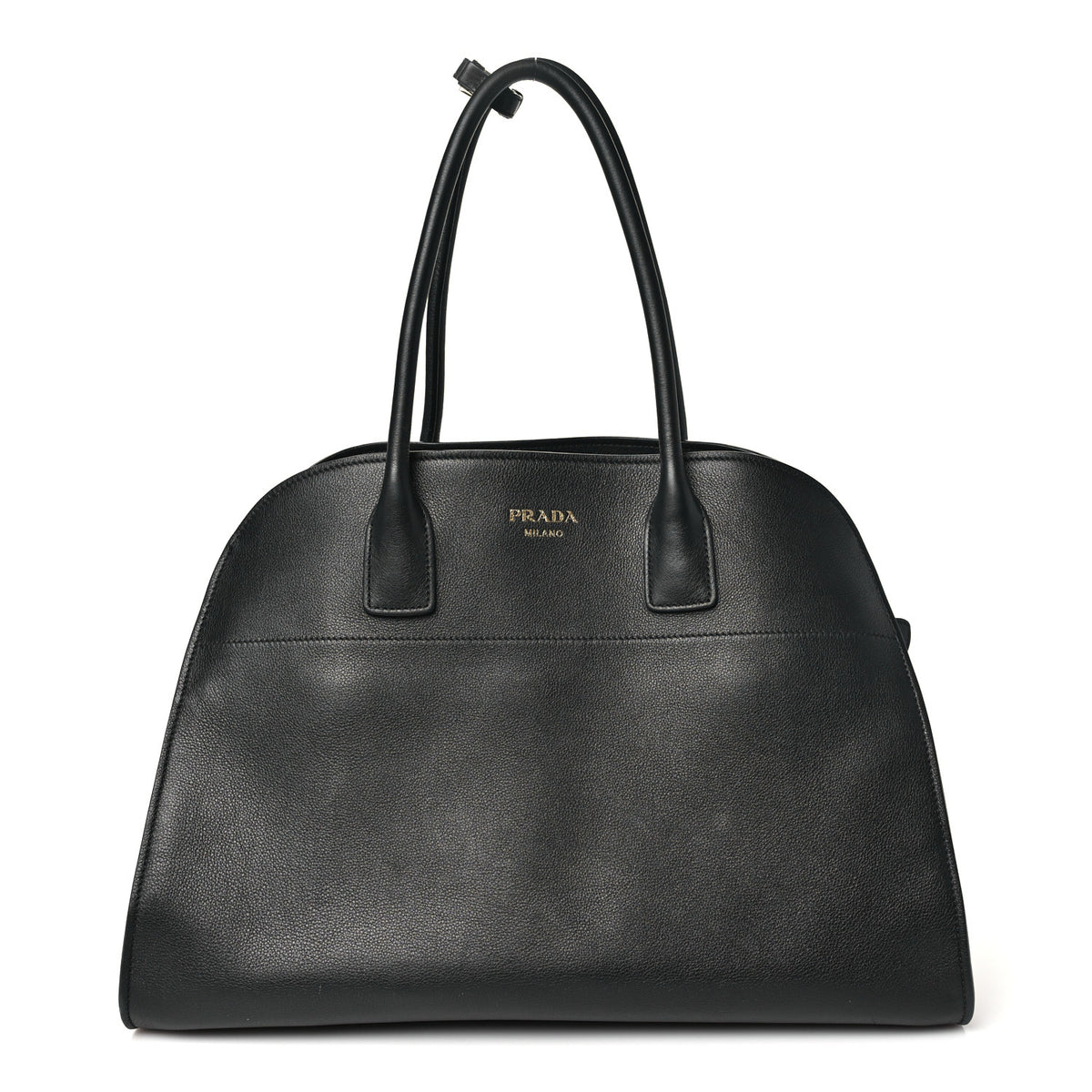 Prada Soft Grain Calfskin Large Tote Bag Black 1 of 10