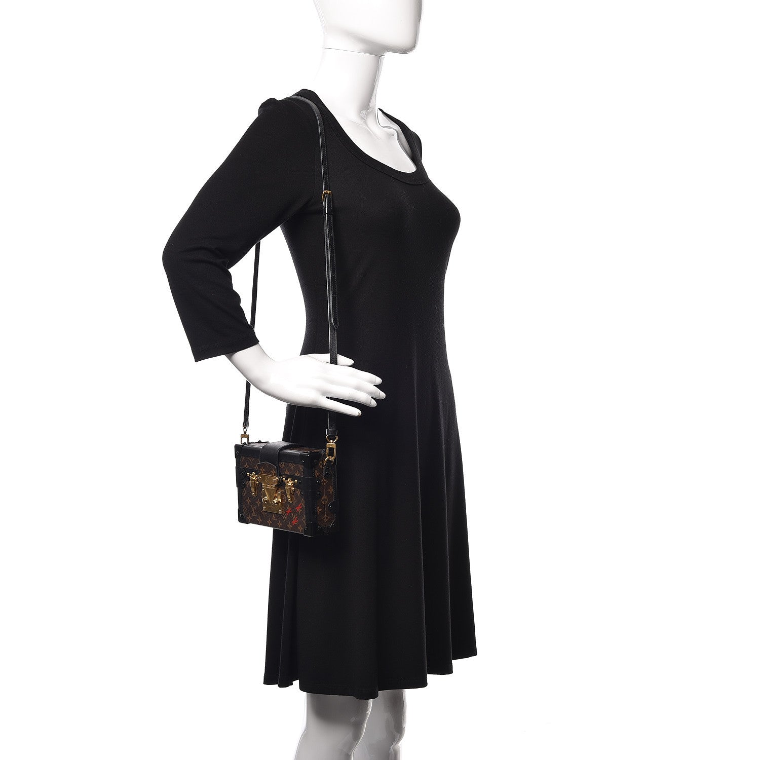 Louis Vuitton Monogram Petite Malle Black 2 of 20