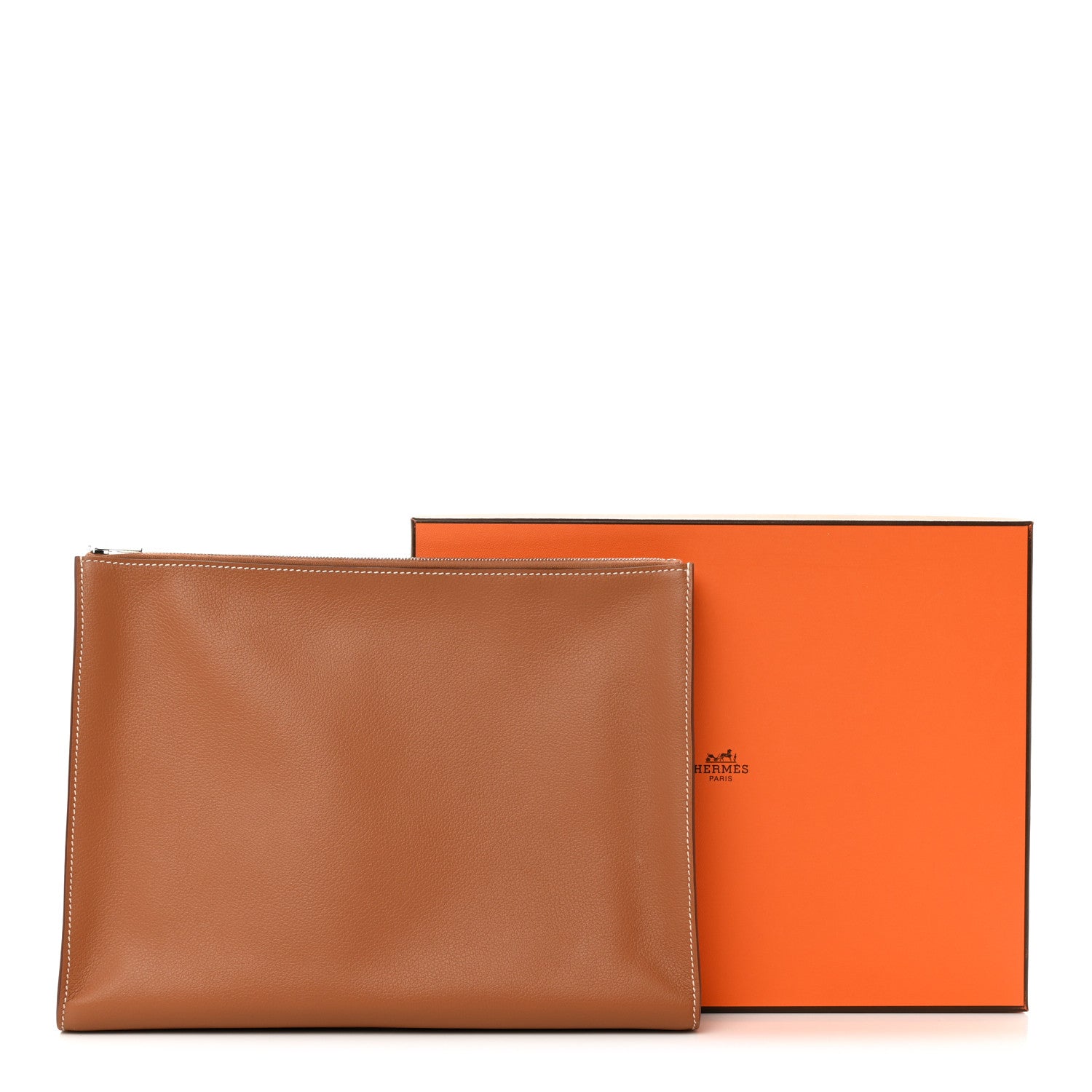 Hermes Evercolor Zipengo GM Toiletry Pouch Gold 8 of 8