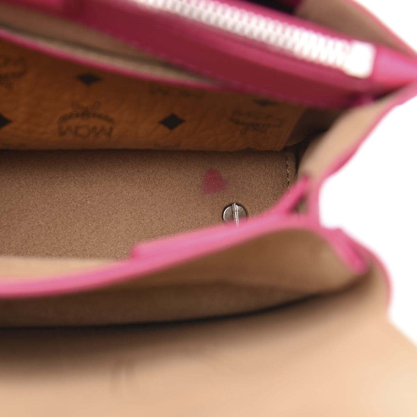 Grained Calfskin Mini Milla Tote Beetroot Pink