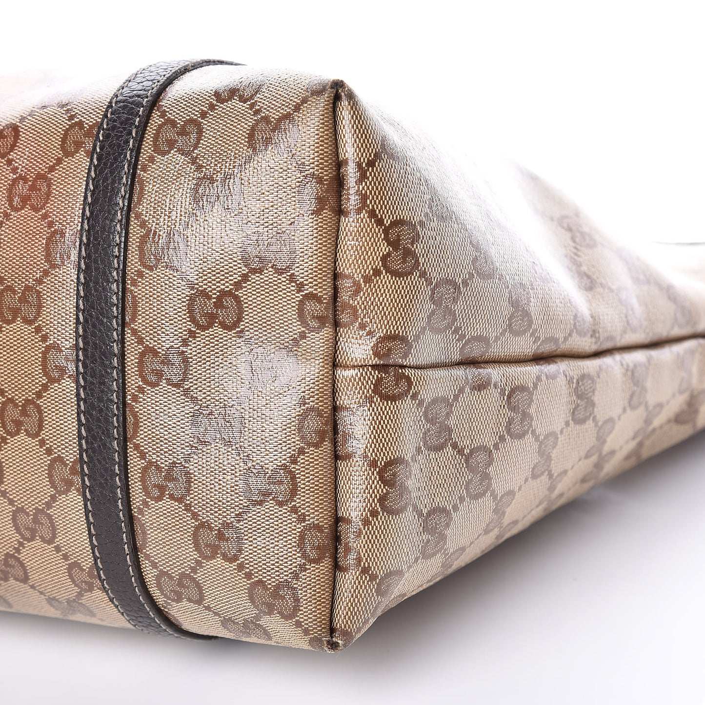 Crystal Monogram Medium Joy Tote Beige Ebony Testa di Moro
