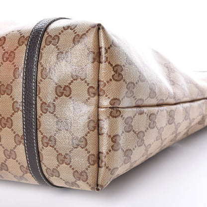 Gucci Crystal Monogram Medium Joy Tote Beige Ebony Testa di Moro 25 of 29