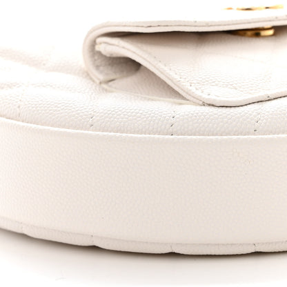Chanel Caviar Quilted Polly Pocket Pouch Hobo White 9 of 11