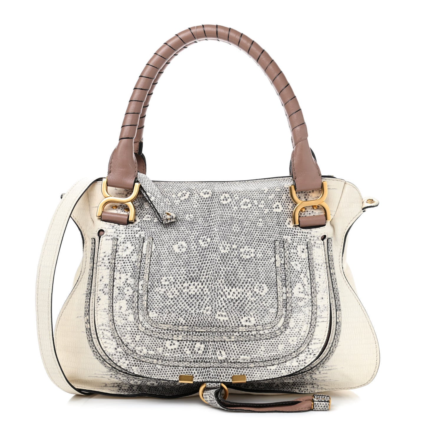 Lizard Embossed Medium Marcie Satchel