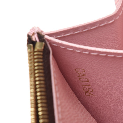 Louis Vuitton Damier Ebene Caissa Wallet Rose Ballerine 6 of 8