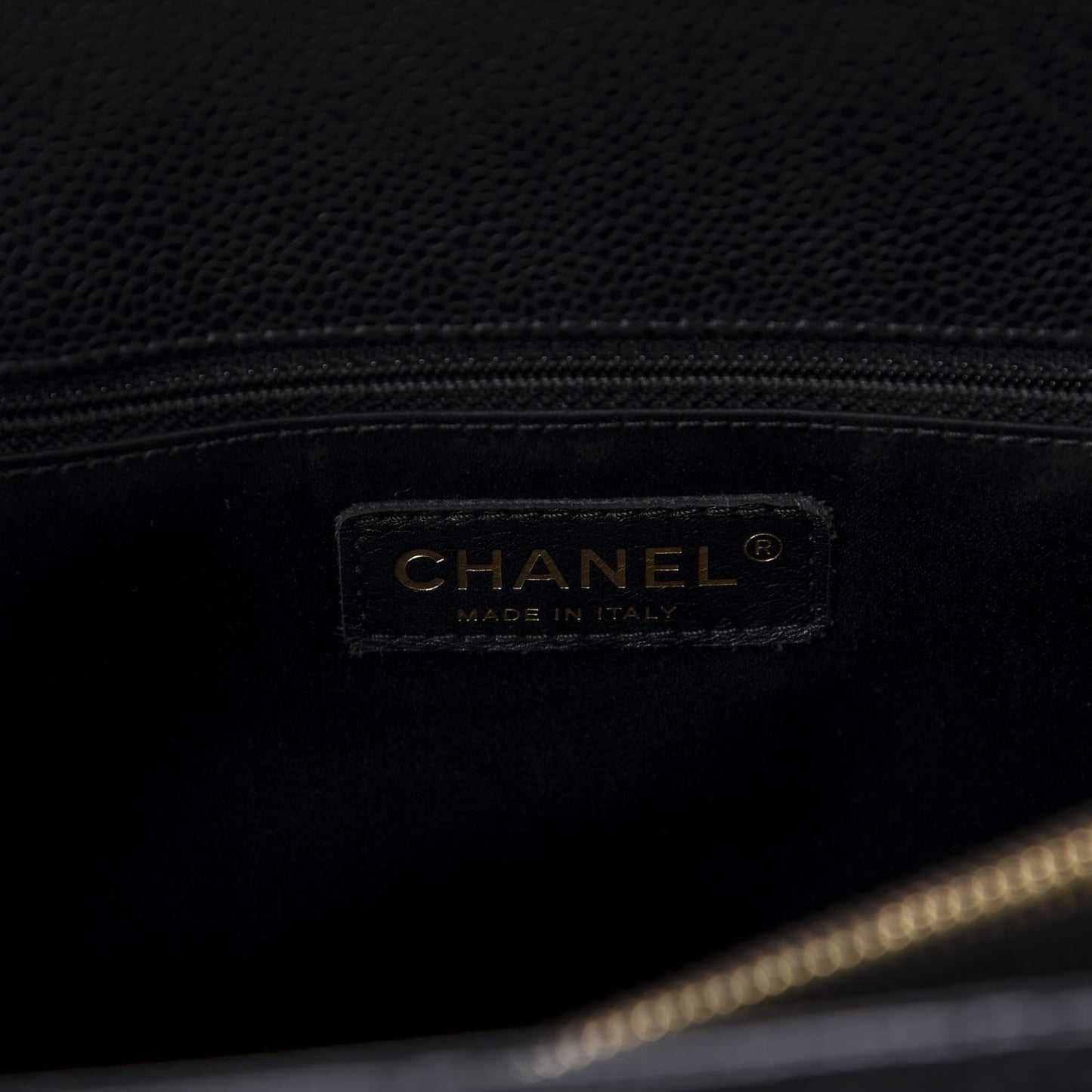 Caviar Quilted Grand Shopping Tote GST Black