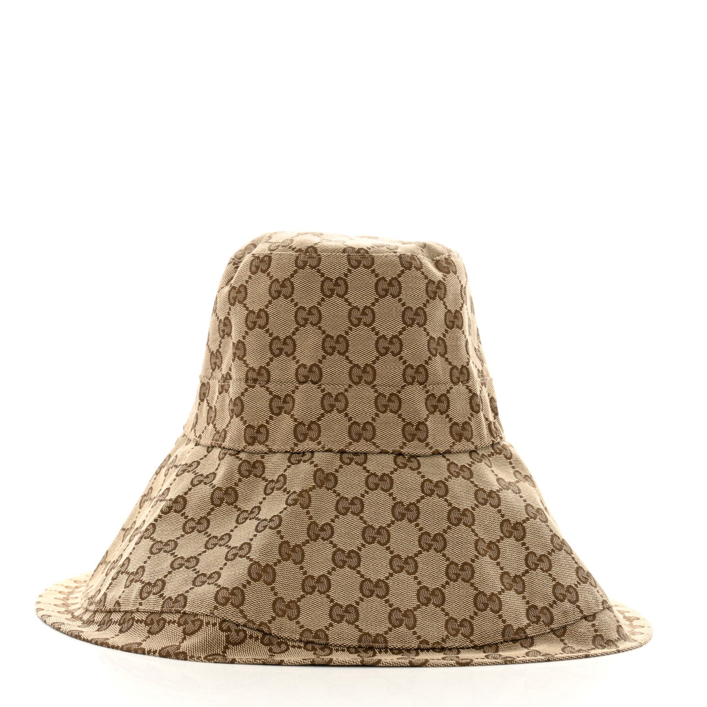 Monogram Wide Brim Hat S Beige