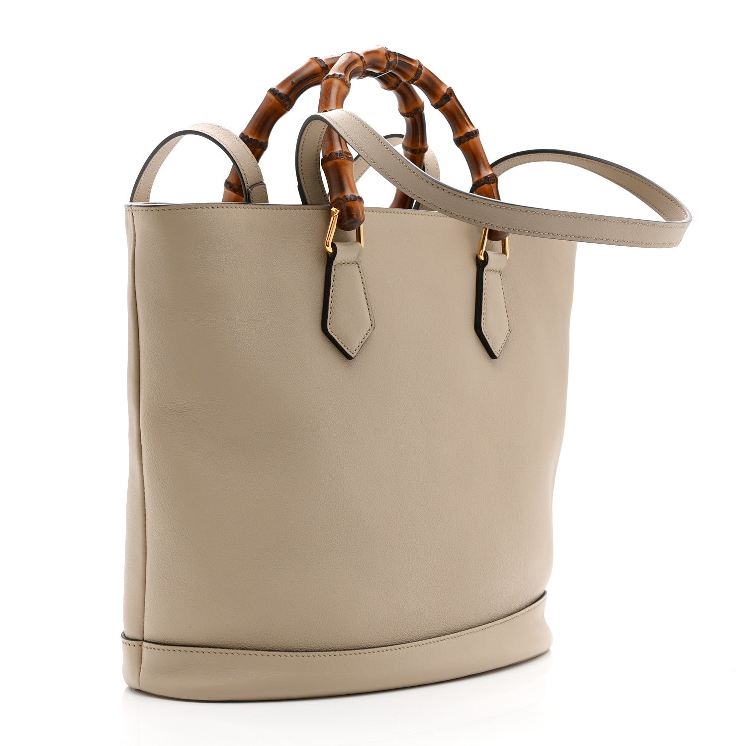 Gucci Calfskin Medium Diana Round Tote Bag Oatmeal 3 of 11